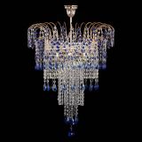 Люстра Агата Венеция №4 длинная Синяя в Ижевске