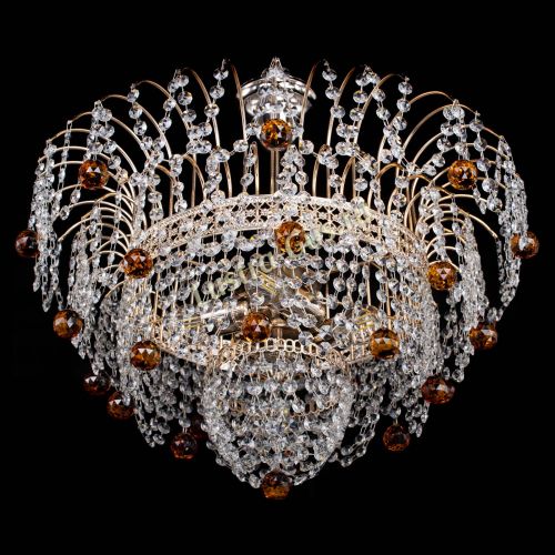 Люстра Агата Венеция №4 шар чайная в Ижевске Гусь Хрустальный