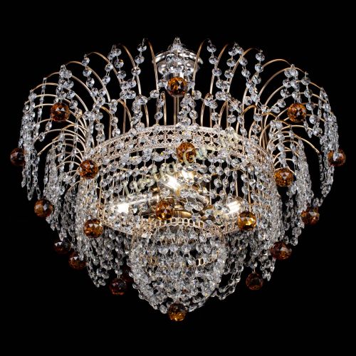 Люстра Агата Венеция №4 шар чайная в Ижевске Гусь Хрустальный