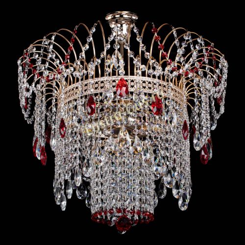 Люстра Агата Венеция №4 красная в Ижевске Гусь Хрустальный