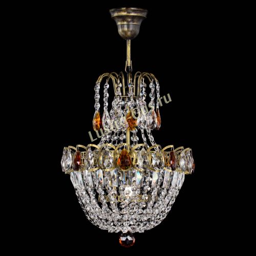 Люстра Астра №1 с подвесом под бронзу Чайная в Ижевске Гусь Хрустальный