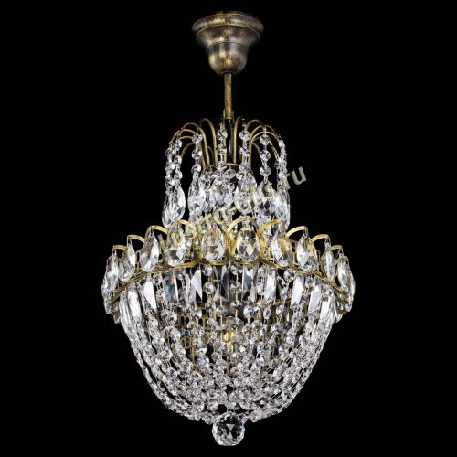 Люстра Астра №1 с подвесом под бронзу в Ижевске Гусь Хрустальный