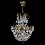 Люстра Астра №1 с подвесом под бронзу Синяя в Ижевске