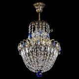 Люстра Астра №1 с подвесом под бронзу Синяя в Ижевске