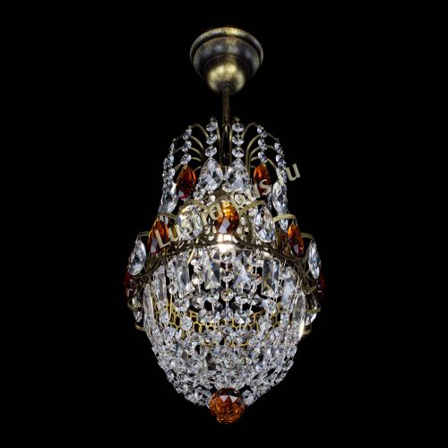 Люстра Астра №1 узкая чайная под бронзу в Ижевске Гусь Хрустальный