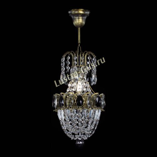 Люстра Астра №1 узкая черная под бронзу в Ижевске Гусь Хрустальный