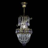 Люстра Астра №1 узкая фиолетовая под бронзу в Ижевске