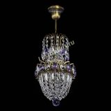 Люстра Астра №1 узкая фиолетовая под бронзу в Ижевске