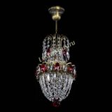 Люстра Астра №1 узкая красная под бронзу в Ижевске