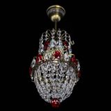 Люстра Астра №1 узкая красная под бронзу в Ижевске