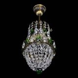 Люстра Астра №1 узкая зеленая под бронзу в Ижевске