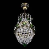 Люстра Астра №1 узкая зеленая под бронзу в Ижевске