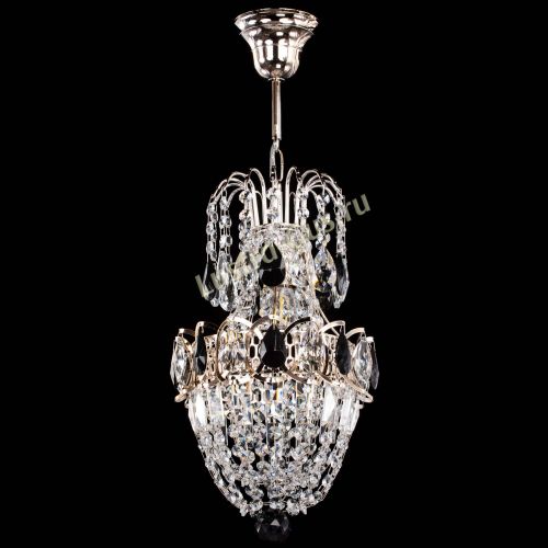 Люстра Астра №1 узкая черная в Ижевске Гусь Хрустальный