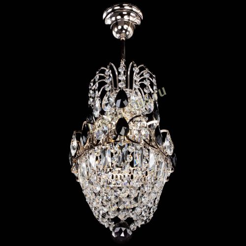 Люстра Астра №1 узкая черная в Ижевске Гусь Хрустальный