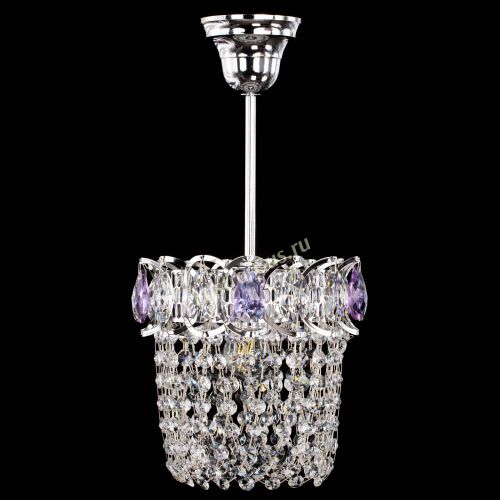 Люстра Астра ажур №1 фиолетовая в Ижевске Гусь Хрустальный