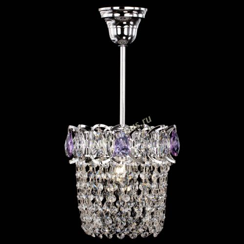 Люстра Астра ажур №1 фиолетовая в Ижевске Гусь Хрустальный