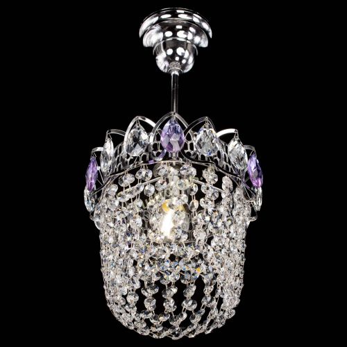 Люстра Астра ажур №1 фиолетовая в Ижевске Гусь Хрустальный