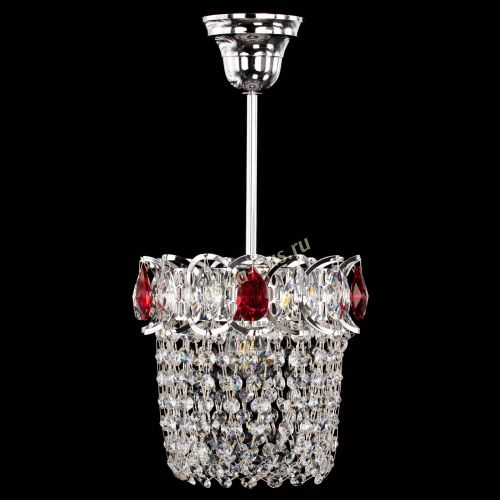 Люстра Астра ажур №1 красная в Ижевске Гусь Хрустальный