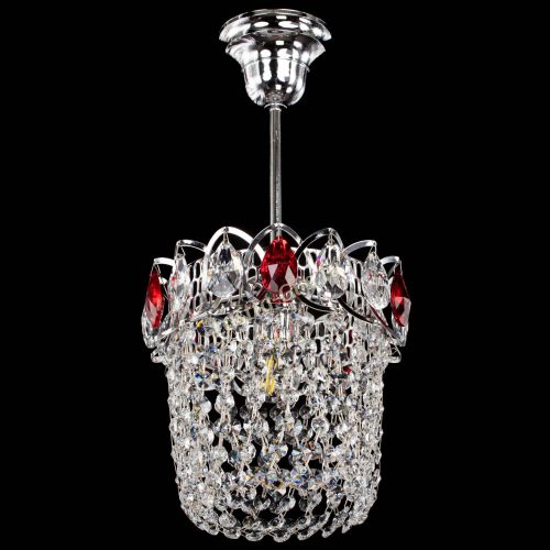 Люстра Астра ажур №1 красная в Ижевске Гусь Хрустальный