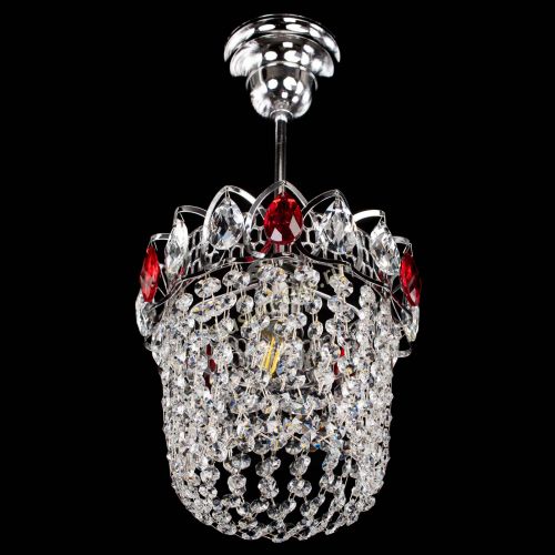 Люстра Астра ажур №1 красная в Ижевске Гусь Хрустальный