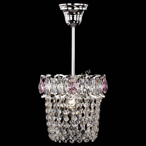 Люстра Астра ажур №1 розовая в Ижевске Гусь Хрустальный