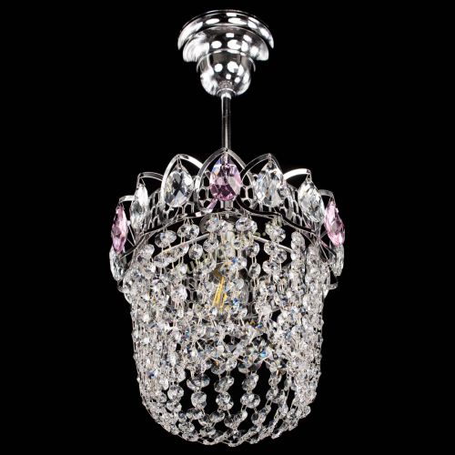 Люстра Астра ажур №1 розовая в Ижевске Гусь Хрустальный