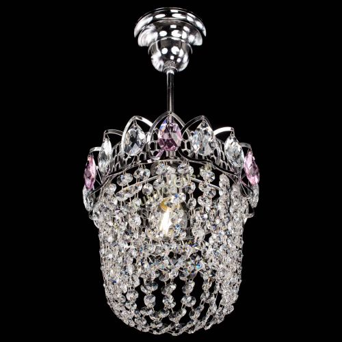 Люстра Астра ажур №1 розовая в Ижевске Гусь Хрустальный