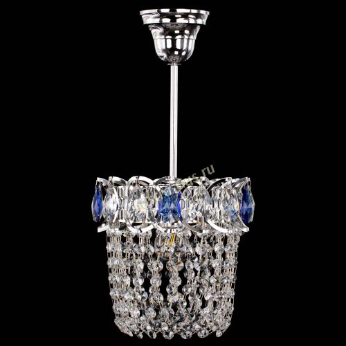 Люстра Астра ажур №1 синяя в Ижевске Гусь Хрустальный