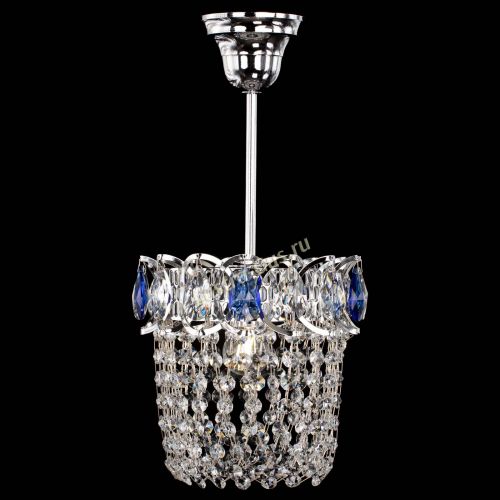 Люстра Астра ажур №1 синяя в Ижевске Гусь Хрустальный