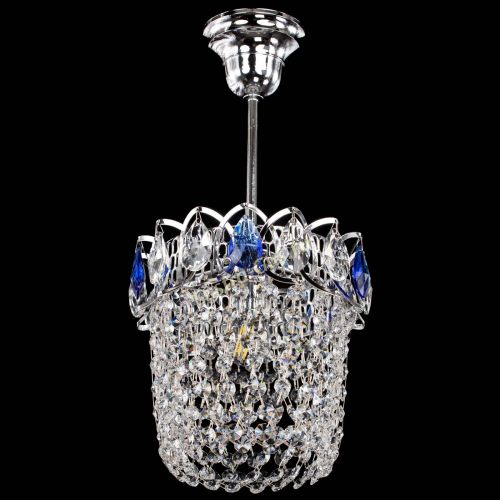 Люстра Астра ажур №1 синяя в Ижевске Гусь Хрустальный