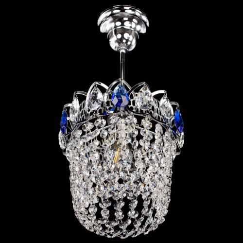 Люстра Астра ажур №1 синяя в Ижевске Гусь Хрустальный