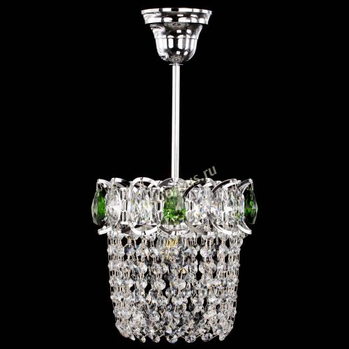 Люстра Астра ажур №1 зеленая в Ижевске Гусь Хрустальный