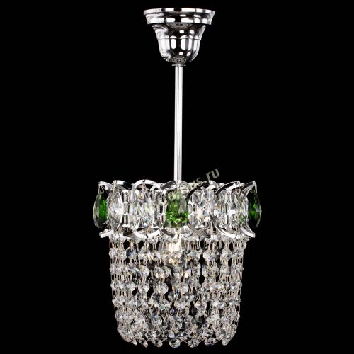 Люстра Астра ажур №1 зеленая в Ижевске Гусь Хрустальный