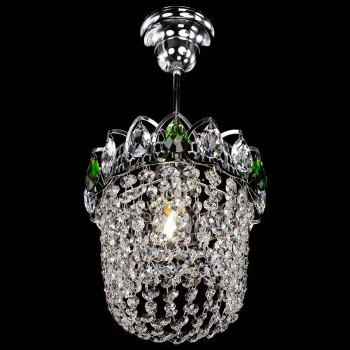 Люстра Астра ажур №1 зеленая в Ижевске Гусь Хрустальный