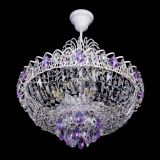 Люстра Астра Белая с подвесом фиолетовая в Ижевске