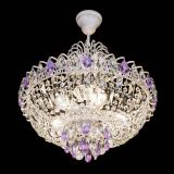 Люстра Астра Белая с подвесом фиолетовая в Ижевске