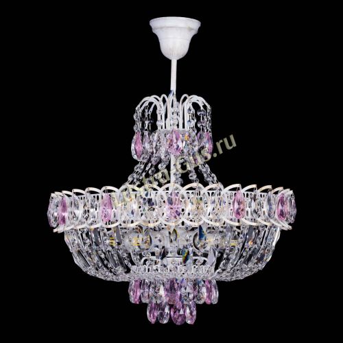 Люстра Астра Белая с подвесом розовая в Ижевске Люстра Астра Белая с подвесом розовая в Ижевске