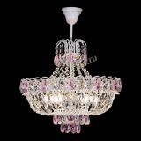 Люстра Астра Белая с подвесом розовая в Ижевске Люстра Астра Белая с подвесом розовая в Ижевске