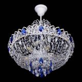 Люстра Астра Белая с подвесом синяя в Ижевске