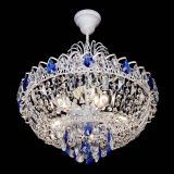 Люстра Астра Белая с подвесом синяя в Ижевске