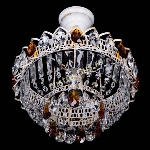 Люстра Астра Бутон №1 Чайная - белая с подвесом в Ижевске Гусь Хрустальный