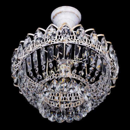 Люстра Астра Бутон №1 белая с подвесом  в Ижевске Гусь Хрустальный