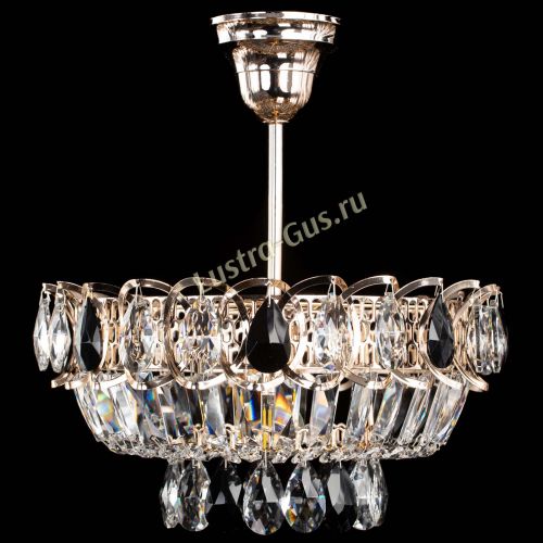 Люстра Астра Бутон №1 с подвесом Черная в Ижевске Гусь Хрустальный