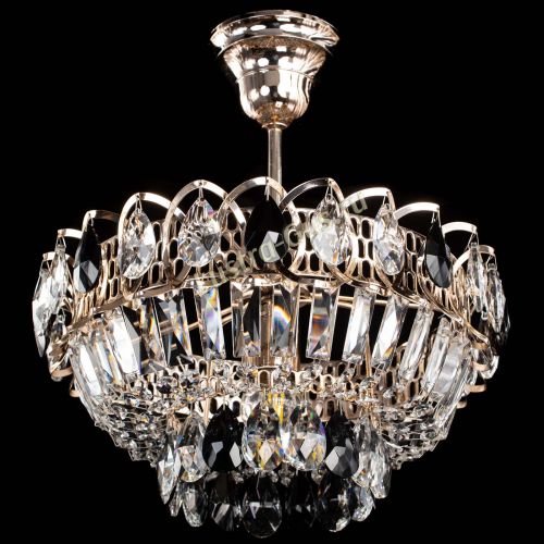 Люстра Астра Бутон №1 с подвесом Черная в Ижевске Гусь Хрустальный