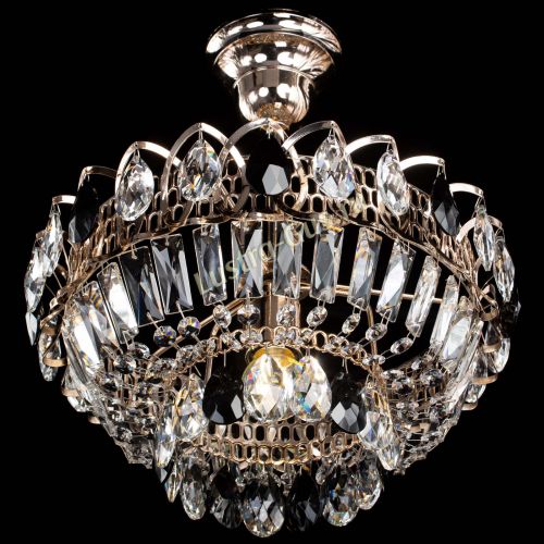 Люстра Астра Бутон №1 с подвесом Черная в Ижевске Гусь Хрустальный