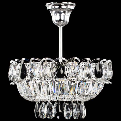 Люстра Астра Бутон №1 с подвесом Черная в Ижевске Гусь Хрустальный