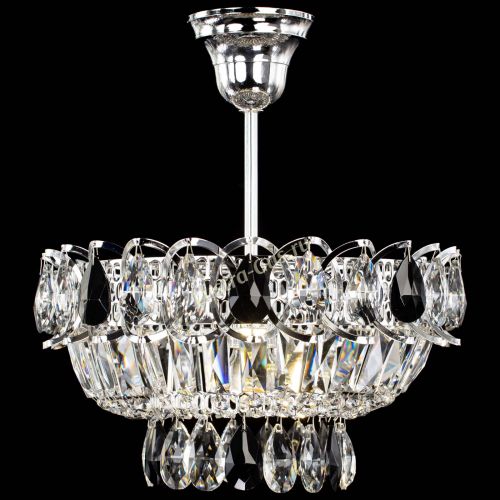 Люстра Астра Бутон №1 с подвесом Черная в Ижевске Гусь Хрустальный