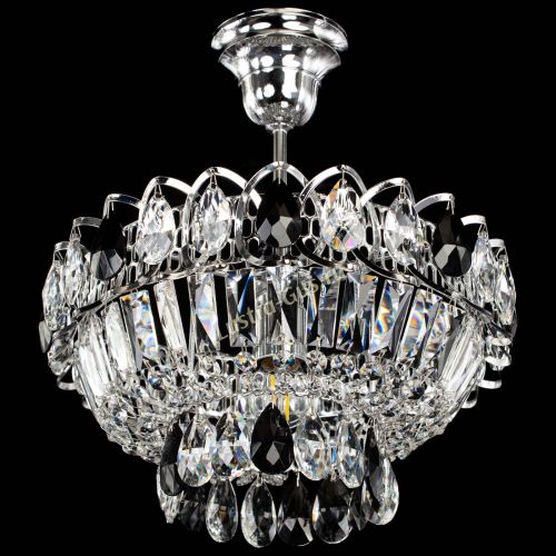 Люстра Астра Бутон №1 с подвесом Черная в Ижевске Гусь Хрустальный