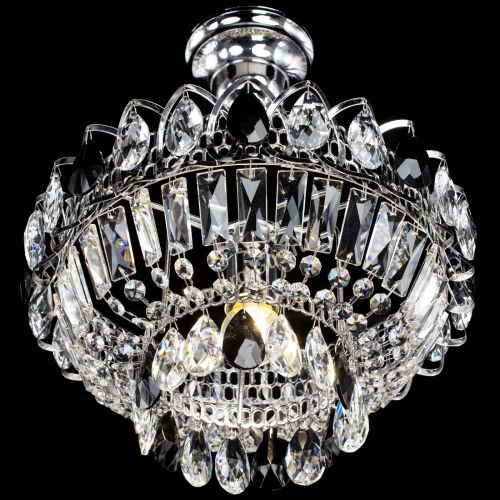 Люстра Астра Бутон №1 с подвесом Черная в Ижевске Гусь Хрустальный