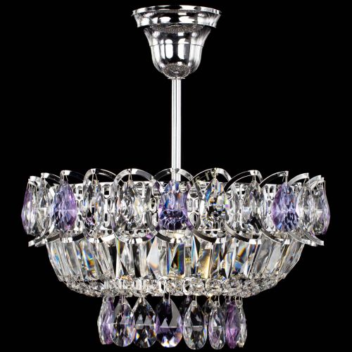 Люстра Астра Бутон №1 с подвесом Фиолетовая в Ижевске Гусь Хрустальный